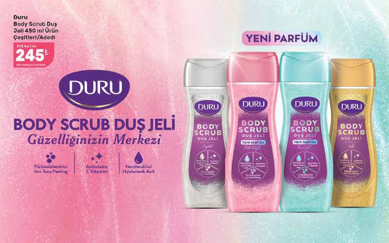 Duru Body Scrub Duş Jeli 450 Ml