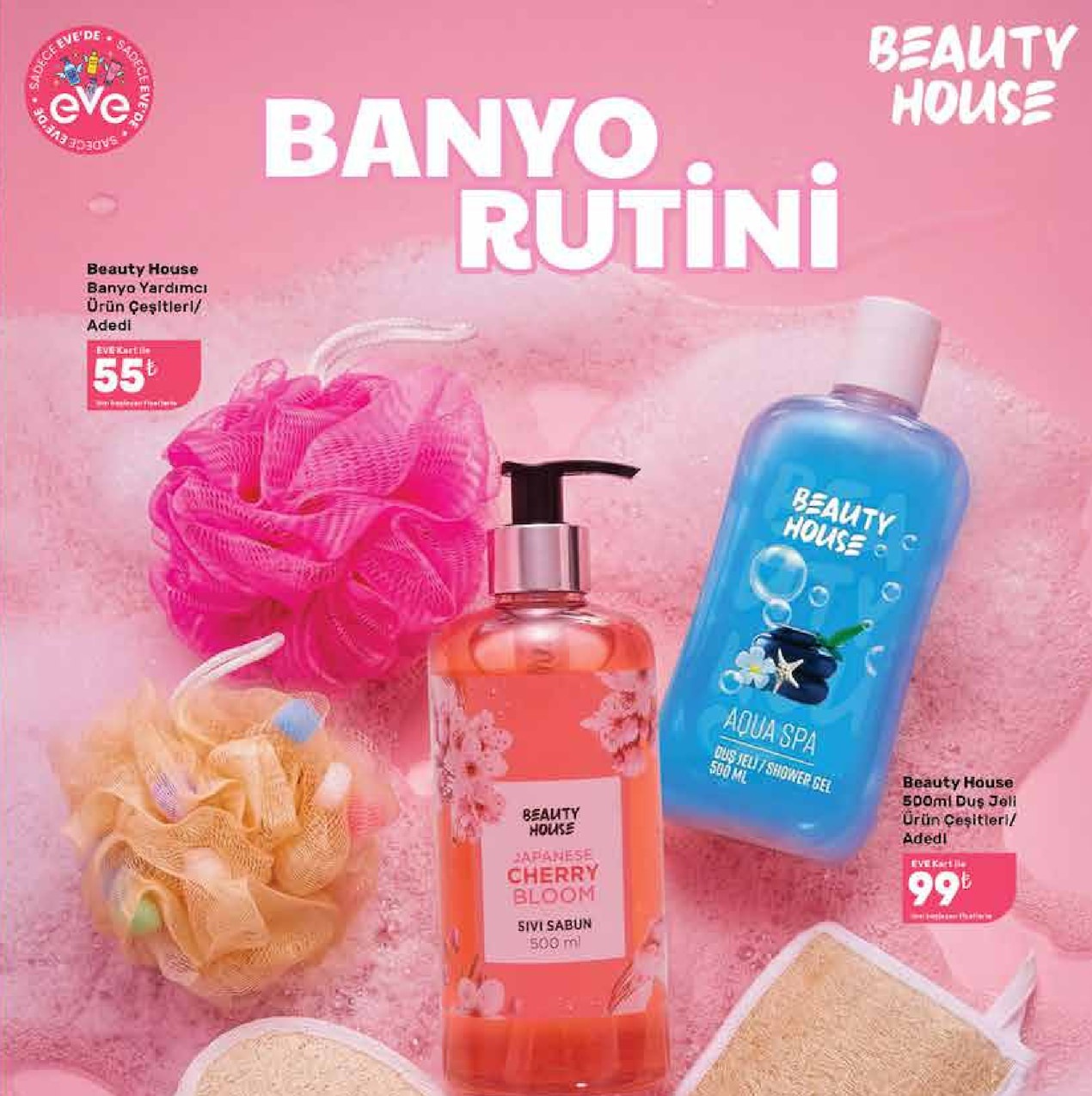 Beauty House Banyo Yardımcı Ürün Çeşitleri