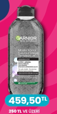 Garnier Skin Naturals Micellar Kömür Kusursuz Makyaj Temizleyici Jel