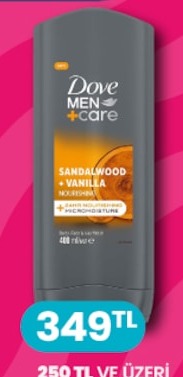 Dove Men+Care Sandalwood Vanilla Duş Jeli 400 Ml