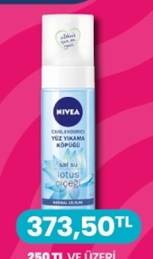 Nivea Canlandirici Yüz Yikama Köpügü Saf Su Lotus Çicegi Normal Ciltler