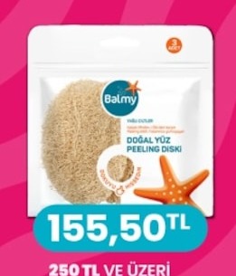 Balmy Doğal Yüz Peeling Diski 3 Adet
