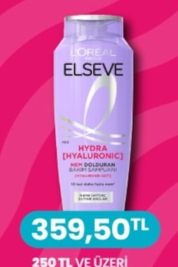 L'Oreal Elseve Hydra Hyaluronic Nem Dolduran Bakim Şampuanı