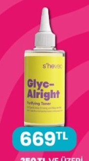 Shevec Glyc-Alright Purifying Toner 200Ml