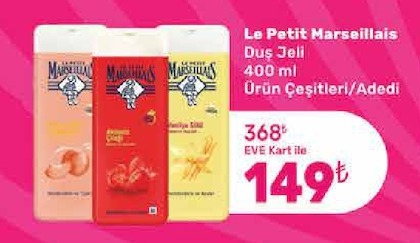 Le Petit Marseillais Duş Jeli 400Ml Ürün Çeşitleri