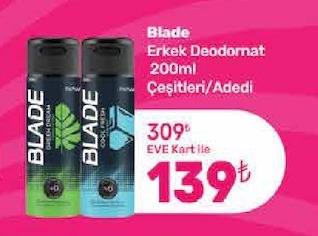 Blade Erkek Deodorant 200Ml Çeşitleri