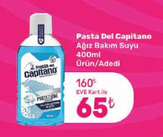 Pasta Del Capitano Ağız Bakım Suyu 400Ml