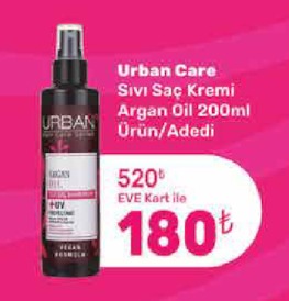 Urban Care Sıvı Saç Kremi Argan Oil 200Ml