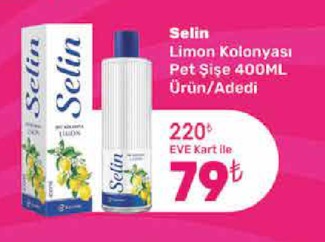 Selin Limon Kolonyası Pet Şişe 400Ml