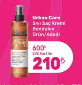 Urban Care Sıvı Saç Kremi Bondplex Ürün/Adedi