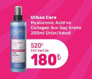 Urban Care Hyaluronic Acid Ve Collagen Sıvı Saç Kremi 200Ml Ürün/Adedi