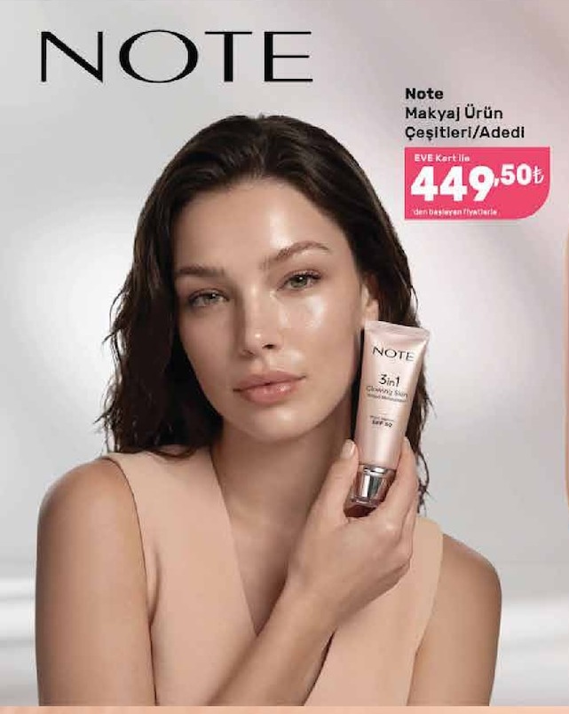 Note 3'Ü 1 Arada Glowing Skin Tınted Moisturızer