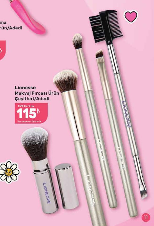 Lionesse Makyaj Fırçası Ürün Çeşitleri/Adedi