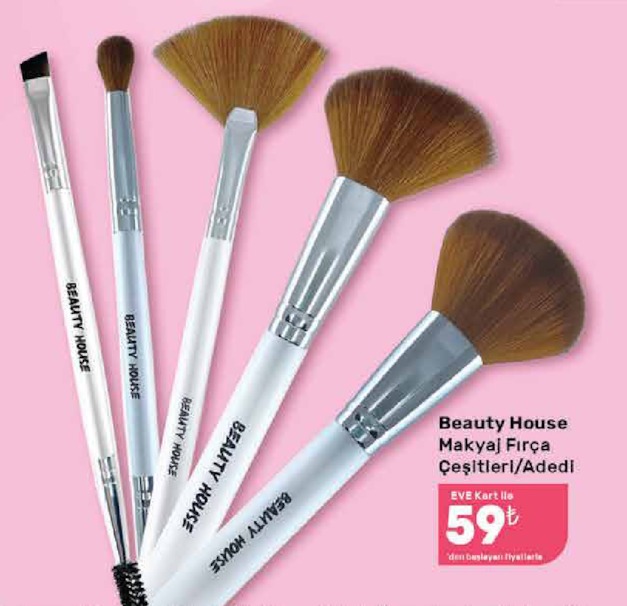 Beauty House Makyaj Fırça Çeşitleri/Adedi