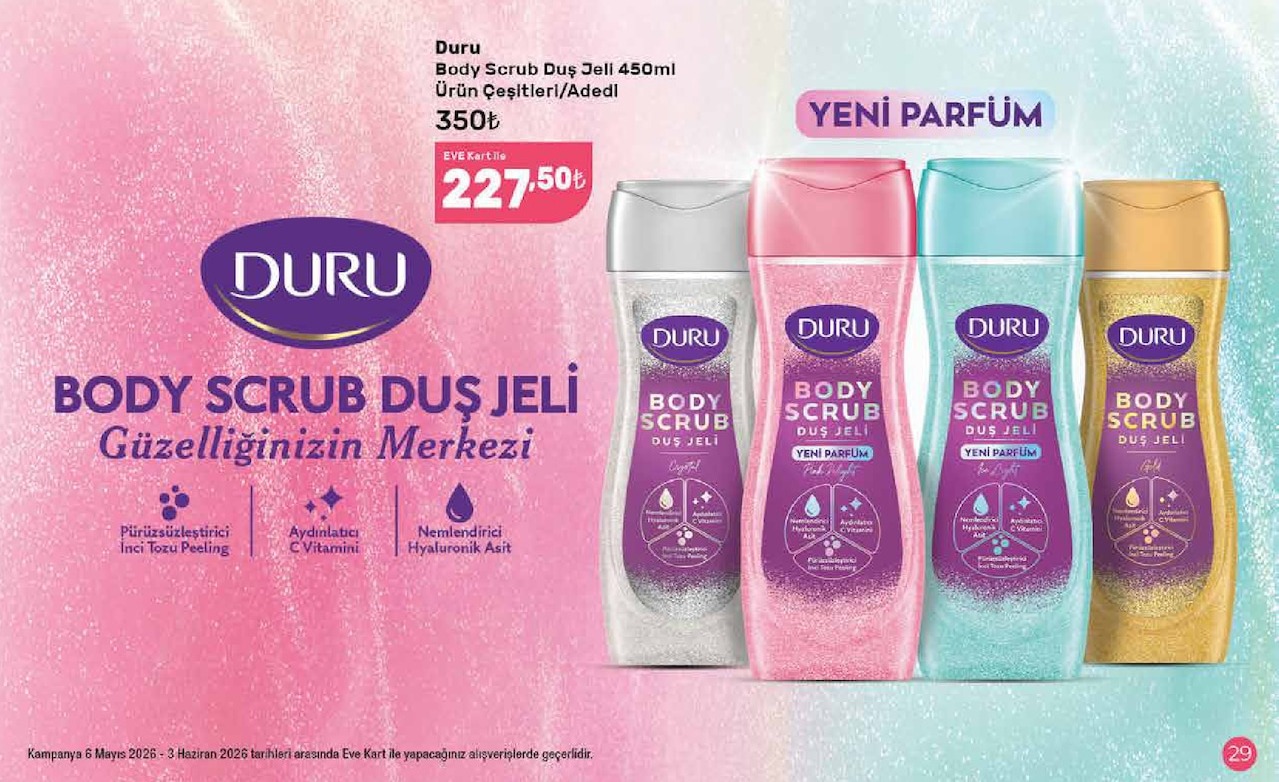 Duru Body Scrub Duş Jeli 450Ml