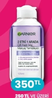 Garnier 2 Etki 1 Arada Çift Fazlı Göz Makyaj Temizleyici 125Ml