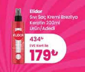 Elidor Sıvı Saç Kremi Brezilya Keratin 200Ml