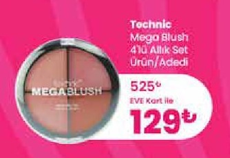 Technic Mega Blush 410 Allık Set