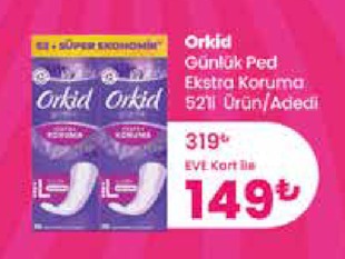 Orkid Günlük Ped Ekstra Koruma 52  Ürün/Adedi
