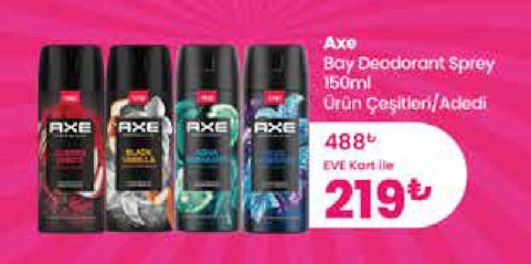 Axe Bay Deodorant Sprey 150Ml Ürün Çeşitleri/Adedi