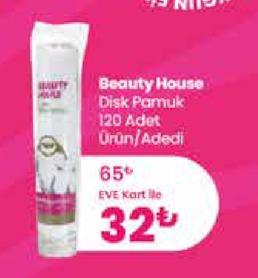 Beauty House Disk Pamuk 120 Adet