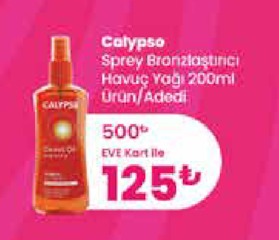 Calypso Sprey Bronzlastirici Havuc Yagi 200Ml