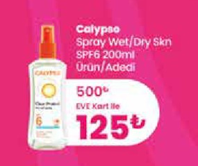 Calypso Sprey Wet/Dry Skin Spf6 200Ml