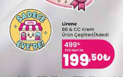 Lirene Bb & Cc Krem Ürün Çeşitleri/Adedi