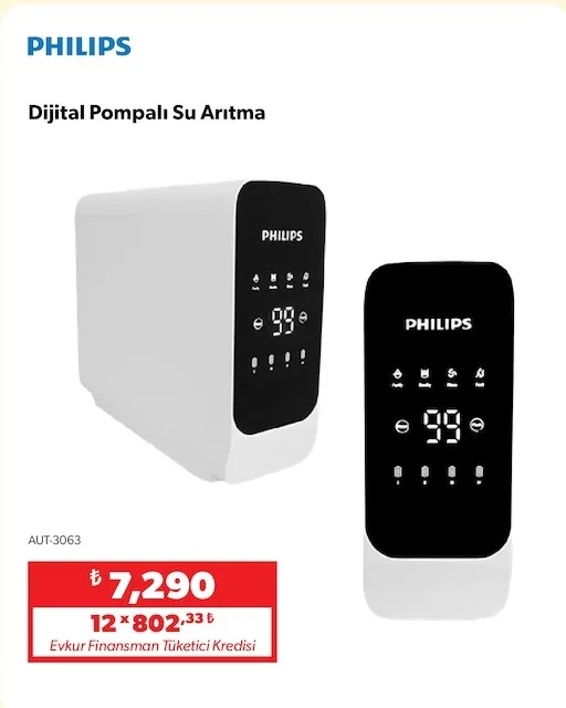 Philips Dijital Pompalı Su Arıtma