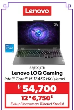 Lenovo Loq Gaming Intel® Core™ I5 13450 Hx İşlemci
