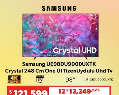 Samsung Ue98Du9000Uxtk Crystal 248 Cm One Ui Tizen Uydu Uhd Tv
