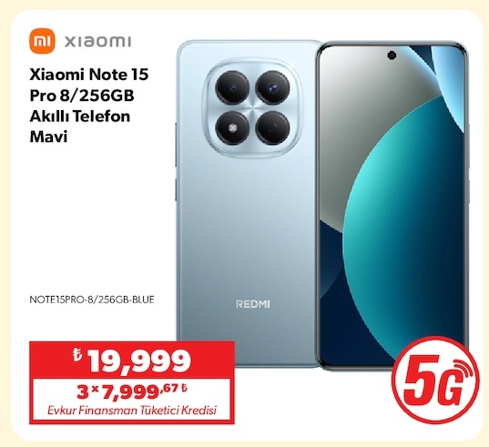 Xiaomi Note 15 Pro 8/256Gb Akıllı Telefon