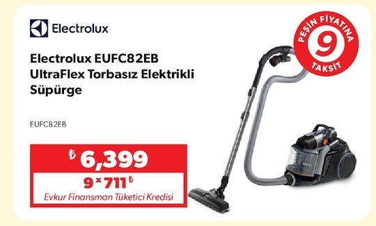 Electrolux Eufc82Eb Ultraflex Torbasız Elektrikli Süpürge