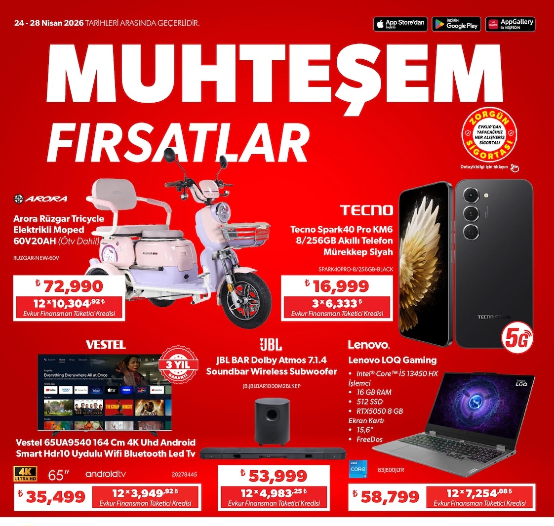 Arora Rüzgar Tricycle Elektrikli Moped 60V 20Ah (On Dahil)