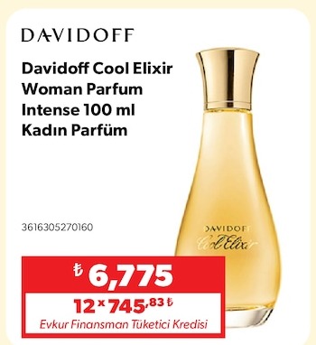 Davidoff Cool Elixir Woman Parfum Intense 100 Ml
