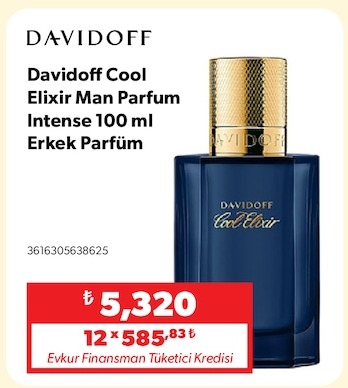 Davidoff Cool Elixir Man Parfum Intense 100 Ml Erkek Parfüm