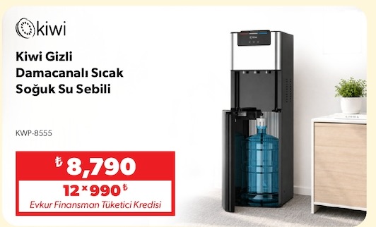 Kiwi Gizli Damacanalı Sıcak Soğuk Su Sebili Kwp-8555