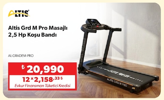Altis Grd M Pro Masajli 2,5 Hp Koşu Bandi
