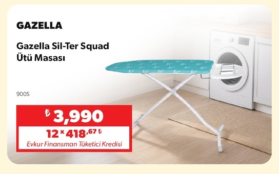 Gazella Sil-Ter Squad Ütü Masası