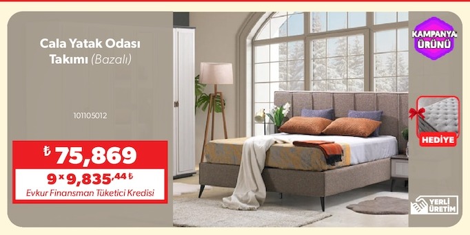 Calata Yatak Odası Takımı (Bazalı)