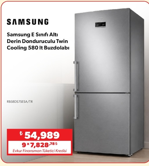 Samsung E Sınıfı Altı Derin Donduruculu Twin Cooling 580 It Buzdolabı