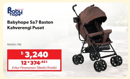 Babyhope Sa7 Baston Kahverengi Puset