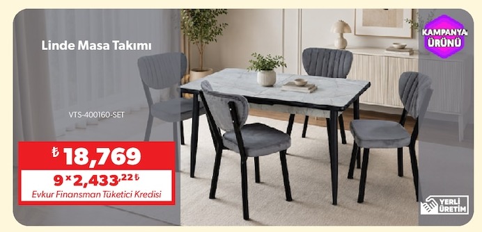 Linde Masa Takımı Vts-400160-Set