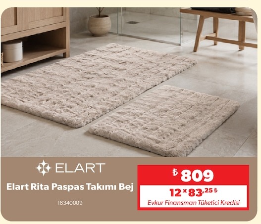 Elart Rita Paspas Takımı Bej