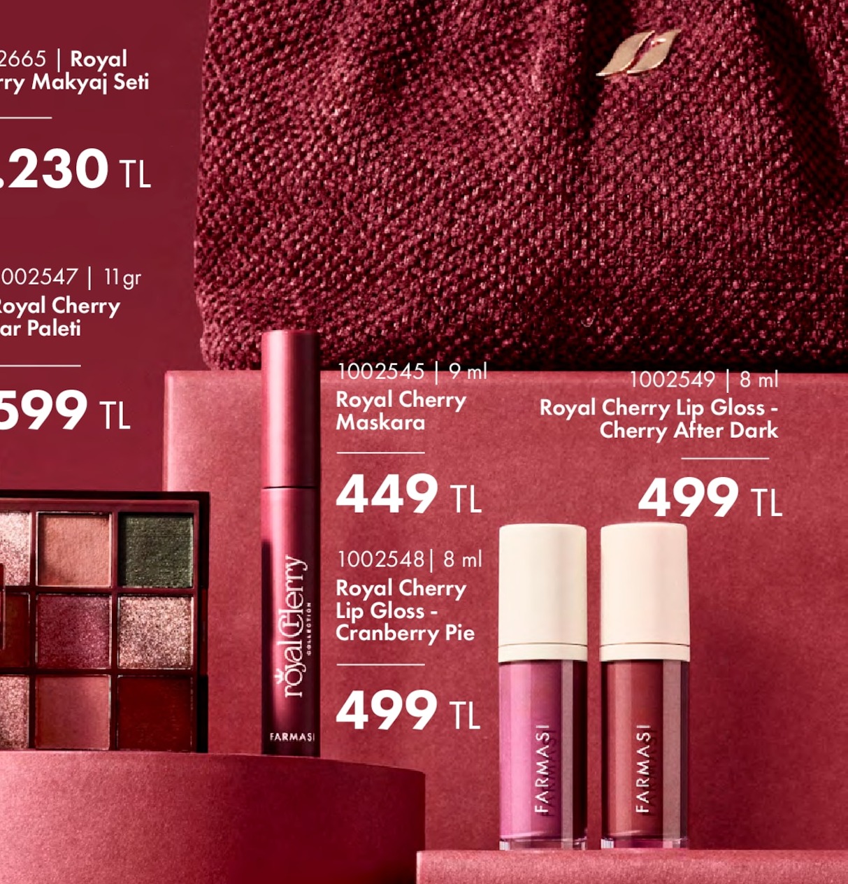 Farmasi Royal Cherry Göz Farı Paleti 11Gr