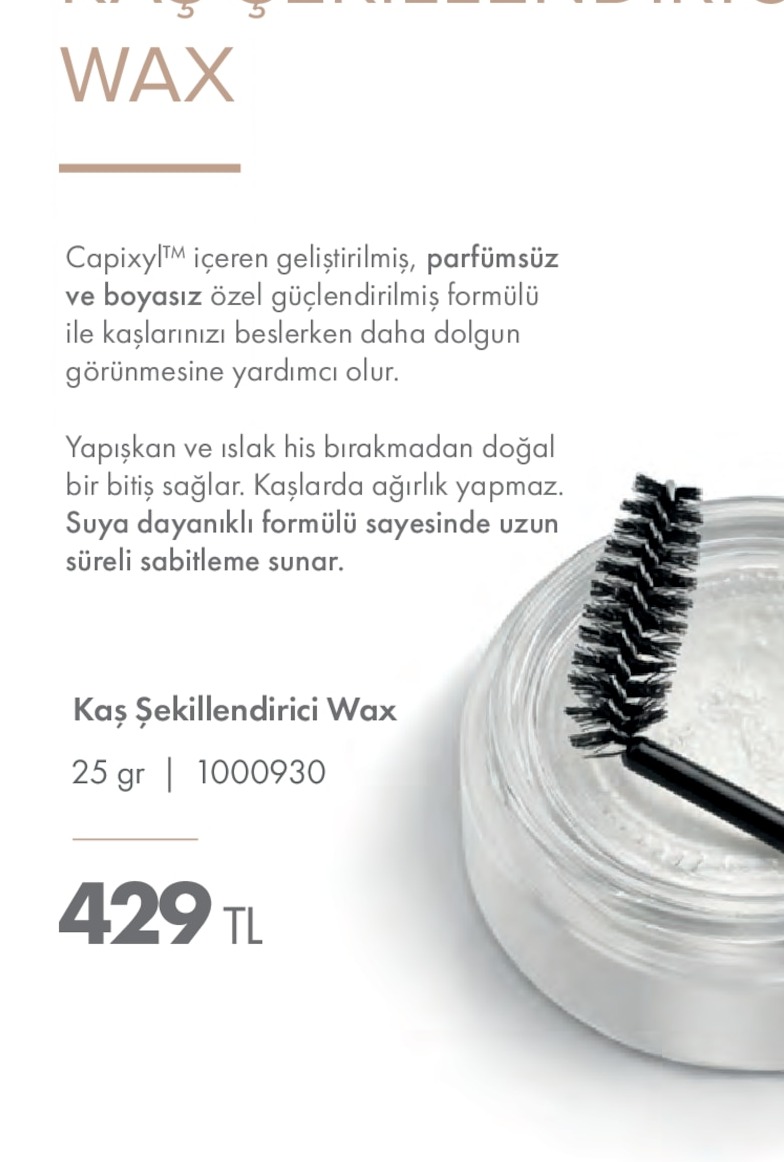 Kaş Şekillendirici Wax 25Gr