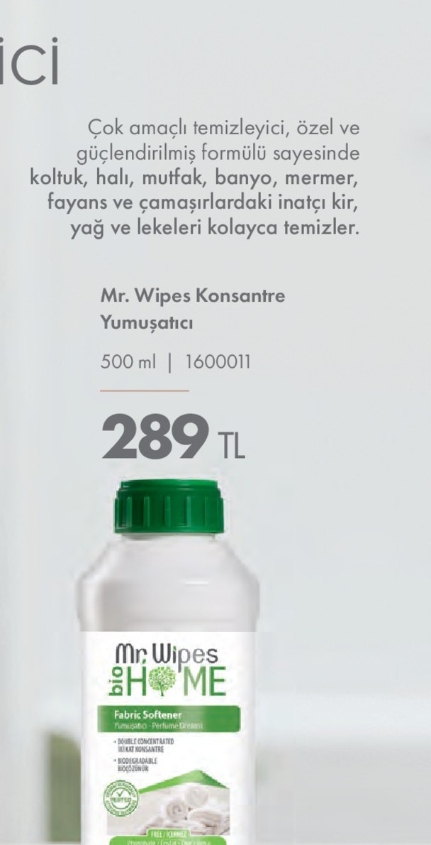 Mr. Wipes Konsantre Yumuşatıcı 500Ml