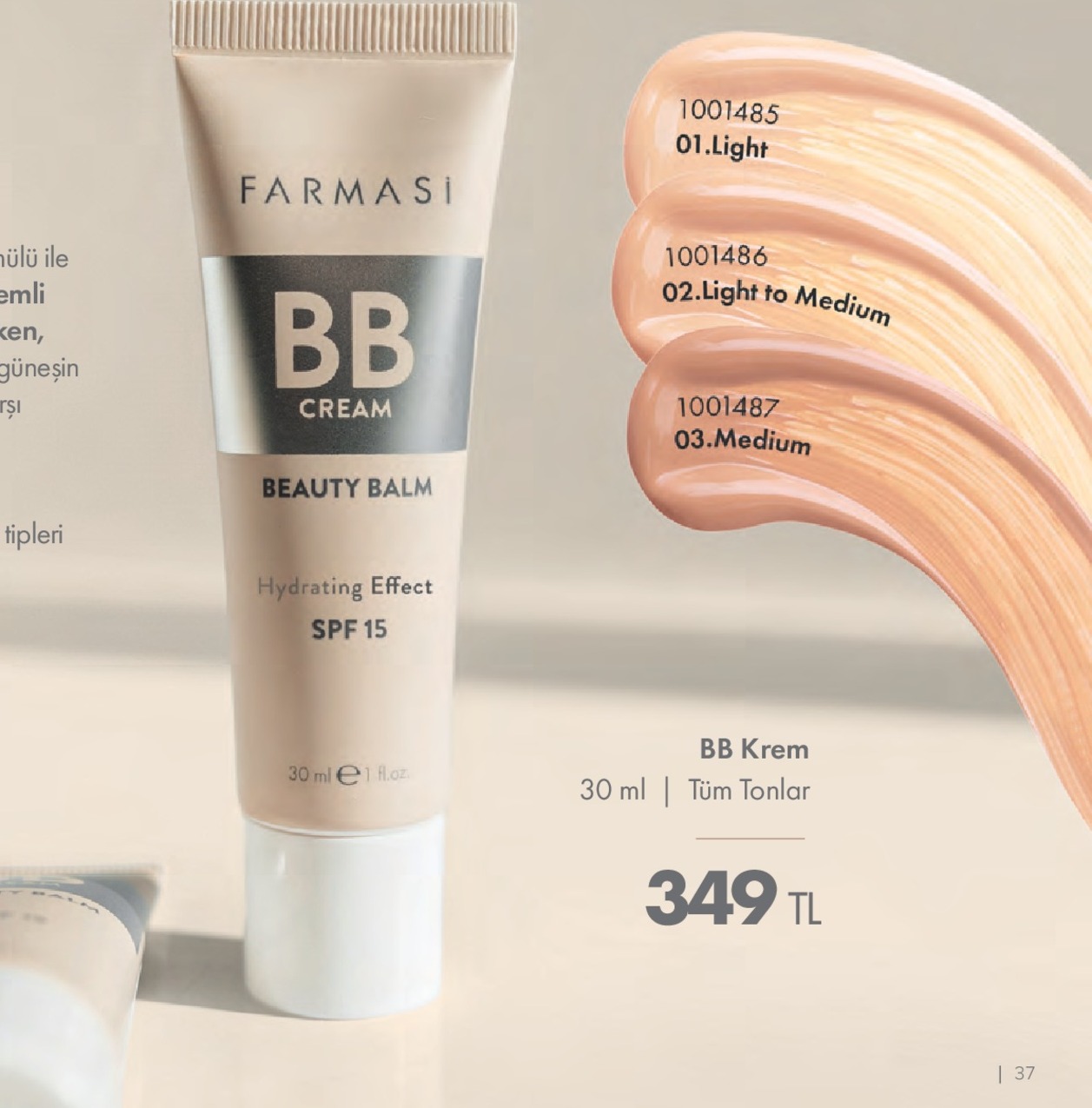 Farmasi Bb Cream Beauty Balm 30Ml