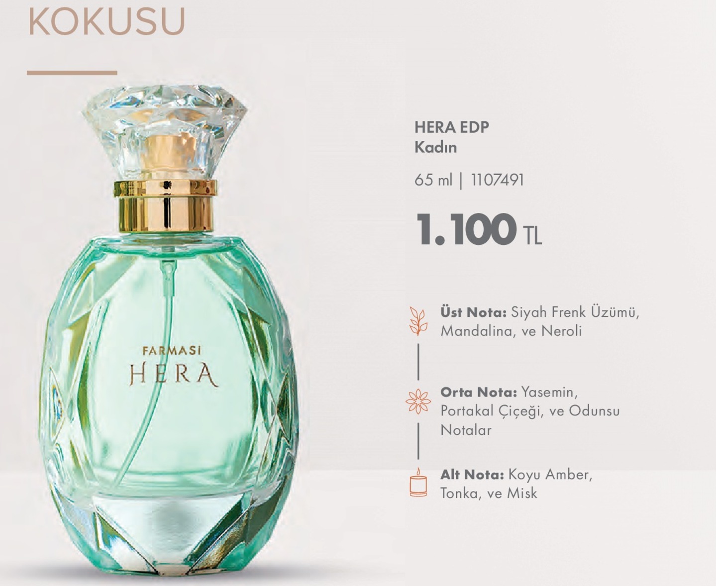 Farmasi Hera Edp Kadın 65Ml