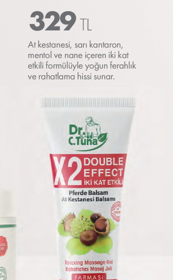 Dr. C. Tuna X2 Double Effect Pferde Balsam At Kestanesi Balsamı Relaxing Massage Gel Rahatlatıcı Masaj Jeli